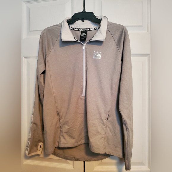 PINK Ultimate Gray Sports Sweater size Large - Picture 1 of 6